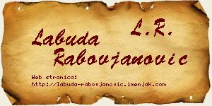 Labuda Rabovjanović vizit kartica
